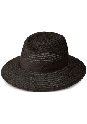 Maison Michel Virginie straw Fedora hat - Brown