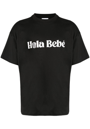 BLUE SKY INN Hola Bebé cotton T-shirt - Black