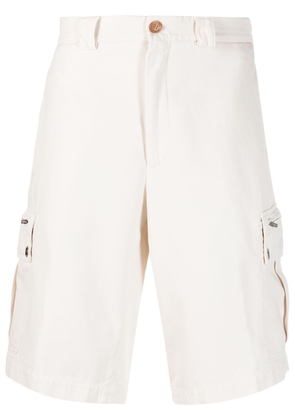 Brunello Cucinelli cotton cargo shorts - White
