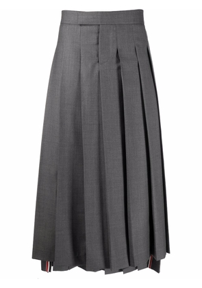 Thom Browne pleated twill skirt - Grey