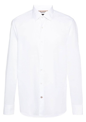 BOSS long-sleeve cotton shirt - White