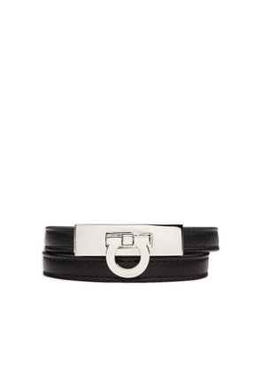 Ferragamo Gancini double-loop bracelet - Black