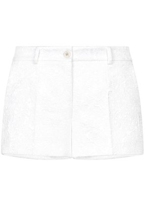Dolce & Gabbana Brocade above-knee shorts - White