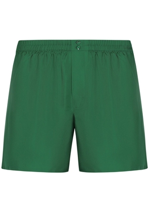 Dolce & Gabbana straight-leg silk boxers - Green