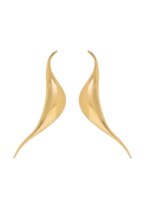 Mugler polished-finish asymmetric earrings - Gold