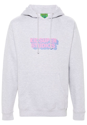 KidSuper logo-print hoodie - Grey