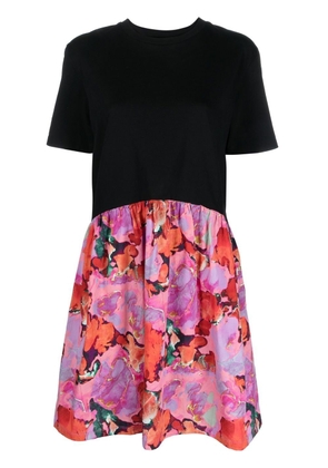 PS Paul Smith floral-print panelled dress - Black