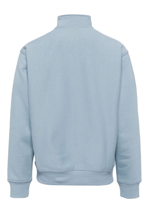 Carhartt WIP embroidered-logo mock-neck sweatshirts - Blue