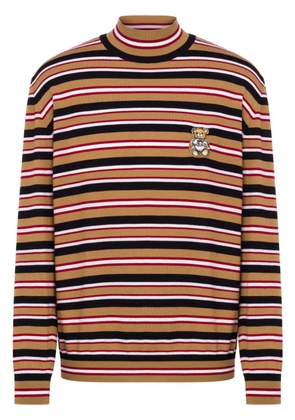 Moschino striped virgin-wool jumper - Brown