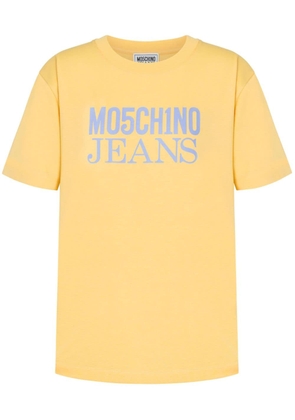 MOSCHINO JEANS logo-print cotton T-shirt - Yellow
