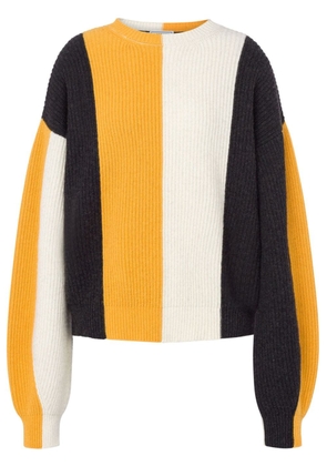 MOSCHINO JEANS striped ribbed jumper - Yellow