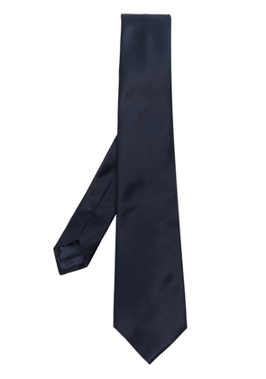 Emporio Armani pointed silk tie - Blue