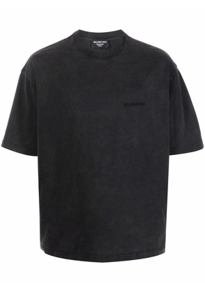 Balenciaga medium-fit logo-print T-shirt - Black