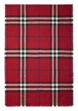 Burberry reversible checked scarf - Red