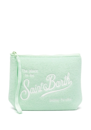 MC2 Saint Barth Aline terry-cloth wash bag - Green