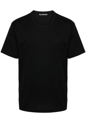 Acne Studios logo-patch organic cotton T-shirt - Black
