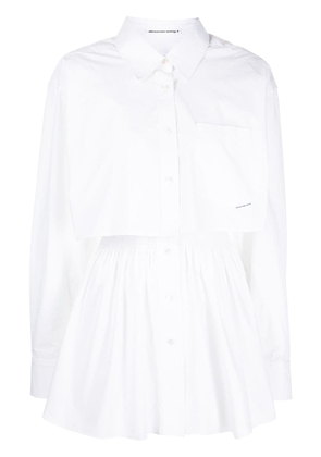 Alexander Wang two-piece cotton shirt dress - White