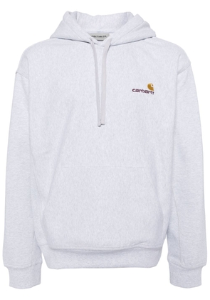 Carhartt WIP embroidered-logo hooded sweatshirts - Grey