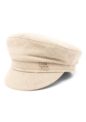 Ruslan Baginskiy appliqué-logo linen hat - Neutrals