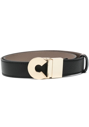 Coccinelle logo-buckle leather belt - Black