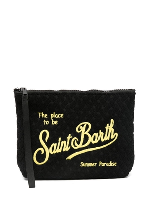 MC2 Saint Barth Aline terry-cloth wash bag - Black
