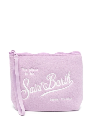 MC2 Saint Barth Aline terry-cloth wash bag - Purple