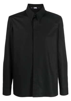 Karl Lagerfeld button-up poplin shirt - Black