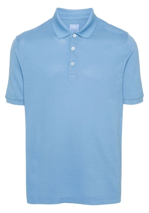 Fedeli Wind cotton polo shirt - Blue