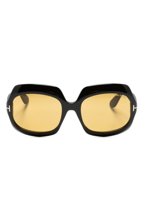 TOM FORD Eyewear Ren oversize-frame sunglasses - Black