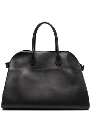 The Row oversized leather tote bag - Black