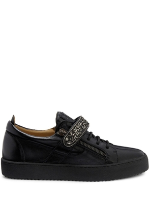 Giuseppe Zanotti Coby leather sneakers - Black