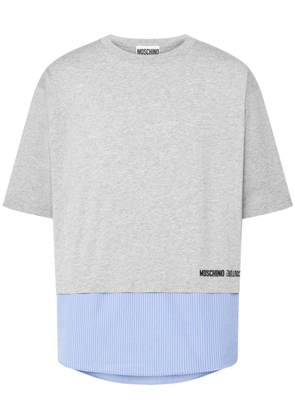 Moschino panelled cotton T-shirt - Grey