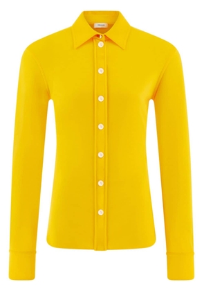 Ferragamo long-sleeve jersey shirt - Yellow
