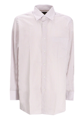 BOSS L-Jon Stripe-Print Shirt - Grey