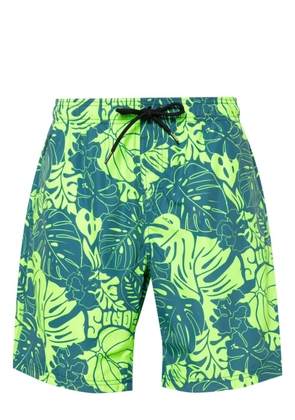Sundek hibiscus-print swim shorts - Green