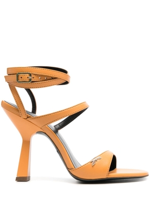 Patrizia Pepe 100mm ankle-strap sandals - Orange