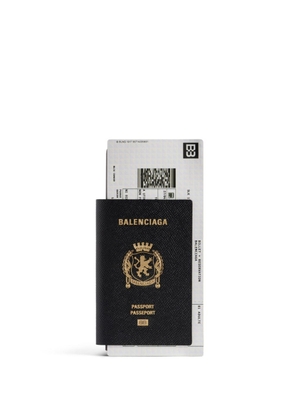 Balenciaga Passport leather wallet - Black