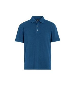 Teal Blue Mélange 12milmil12 Wool Polo Shirt