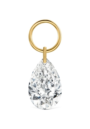 Maria Tash Yellow Gold And White Diamond Pear Charm (6Mm)