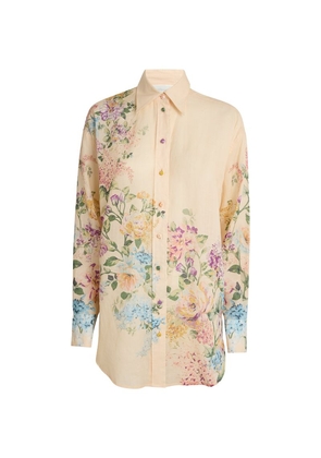Zimmermann Ramie Floral Halliday Shirt