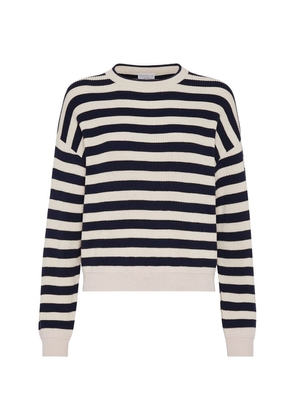 Brunello Cucinelli Cotton Striped Sweater