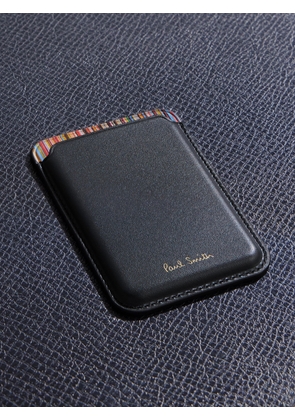 Paul Smith - Pro MagSafe iPhone 15 Pro Leather Cardholder and Case - Men - Black