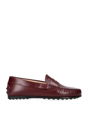 Tod'S Leather Mocassino Nuovo City Driving Shoes