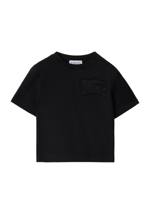Burberry Kids Cotton Ekd Appliqué T-Shirt (6-24 Months)