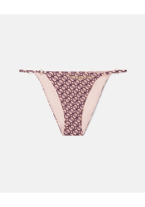 Stella McCartney - S-Wave Print Bikini Briefs, Woman, Pink/Burgundy, Size: L