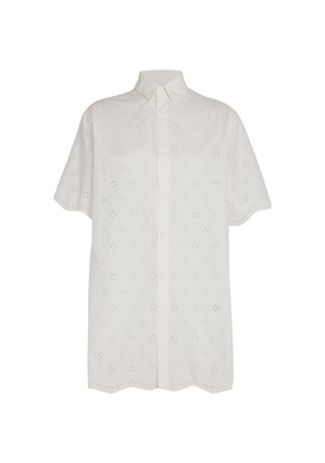 Matteau Organic Cotton Broderie Shirt Dress