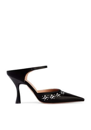 Malone Souliers X Tabitha Simmons Satin Embellished Cassie Pumps 90