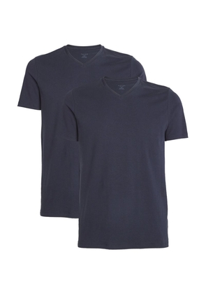 Falke Cotton-Blend Daily Comfort T-Shirt (Pack Of 2)
