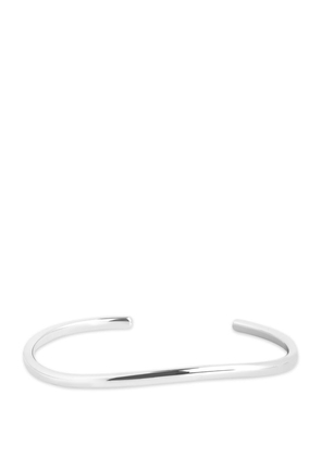 Astrid & Miyu Rhodium-Plated Silver Infinite Cuff Bracelet