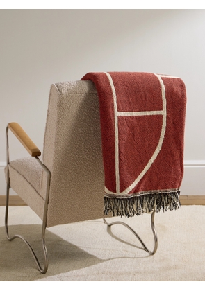 The Conran Shop - Rust Fringed Cotton-Jacquard Blanket - Men - Red